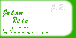 jolan reis business card